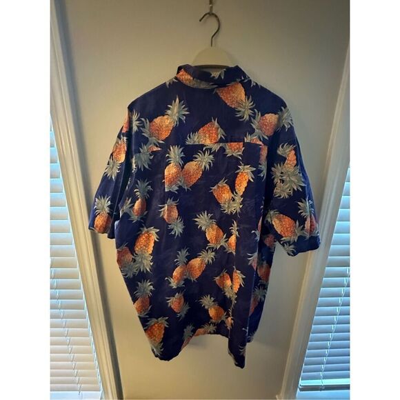 Rare Vintage Paradise Found for L.L.Bean Hawaiian Short Sleeve Button Down XL - Picture 4 of 5